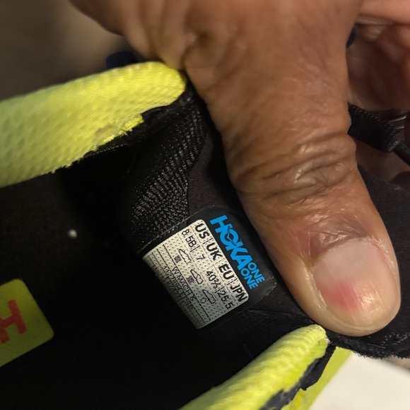 Hoka Yellow and Blue Women's Sneakers - Picture 6 of 7